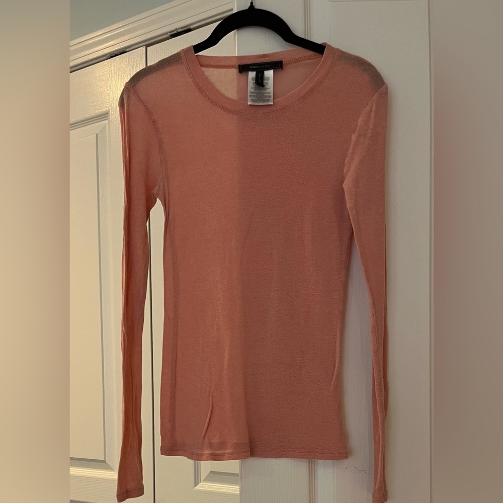BCBGMaxAzria Coral Long Sleeve Top